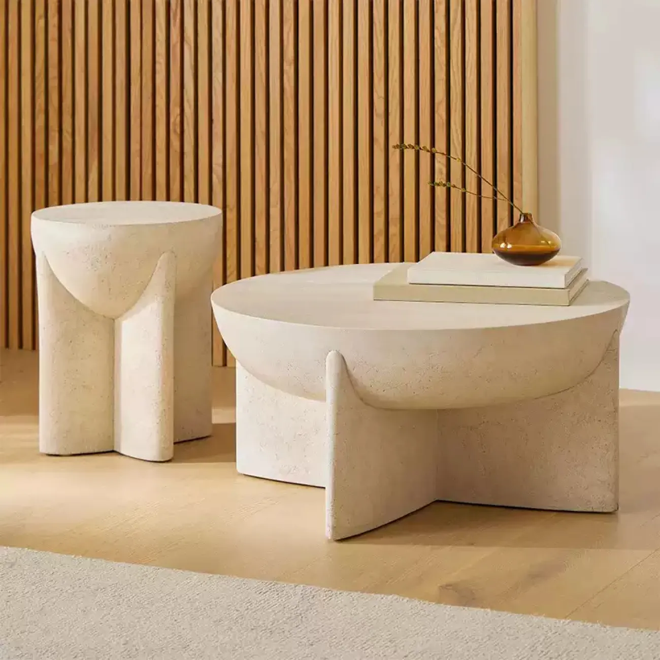 Оригинальный журнальный столик OTEIZA из стеклопластика JS39828-32