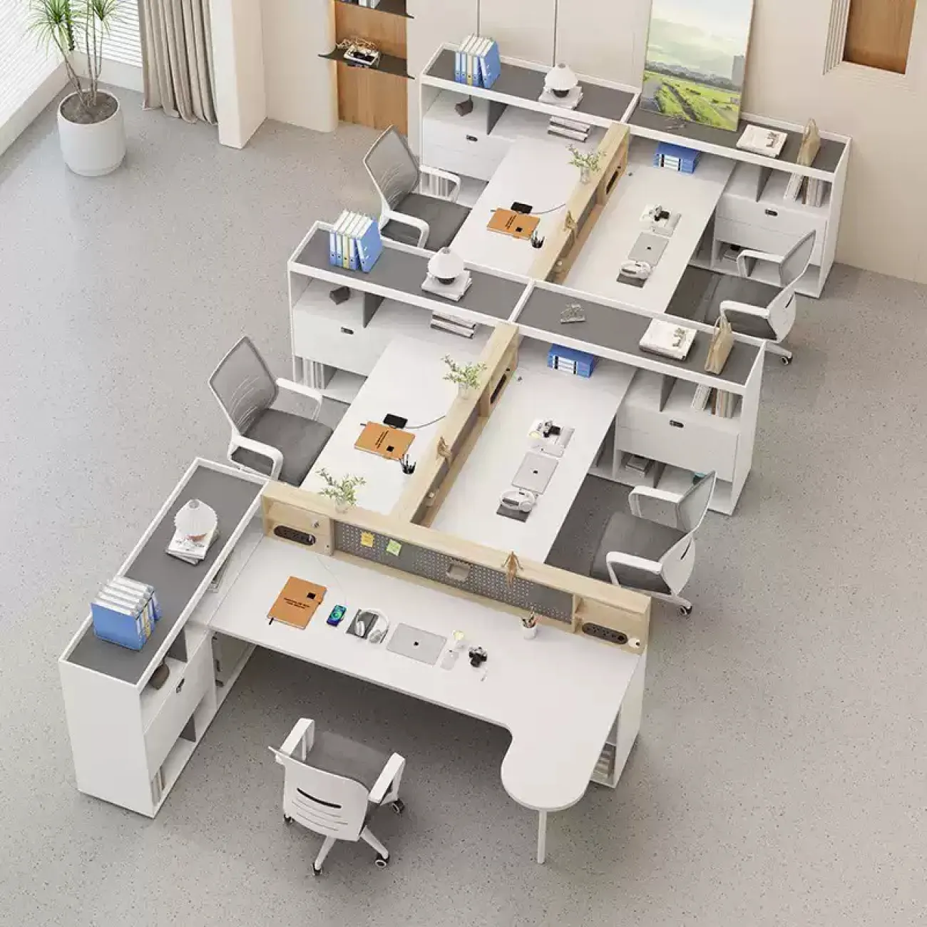 Базовый офисный стол Baishengfeng в разных вариантах OS39839-32