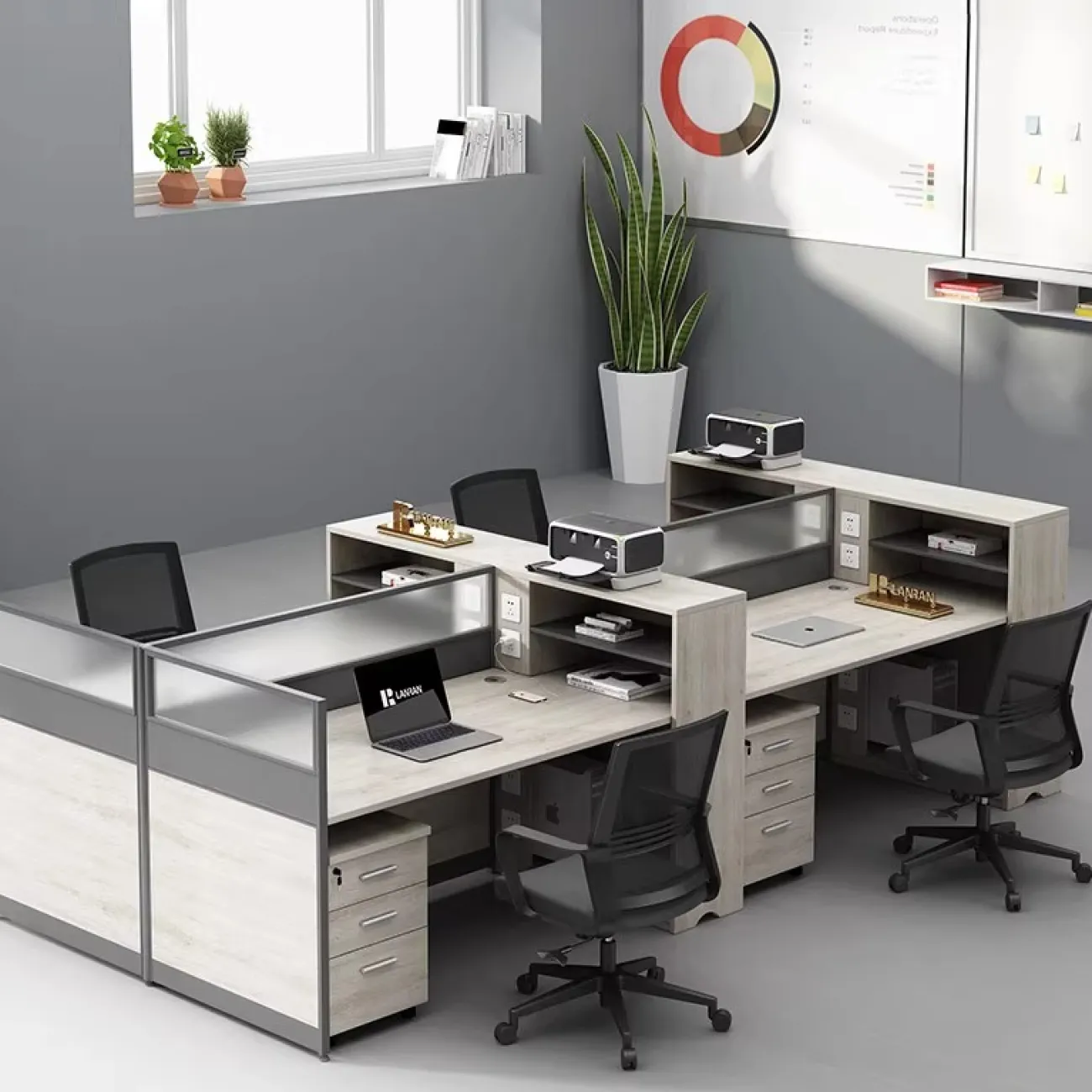 Базовый офисный стол Baishengfeng в разных вариантах OS39841-32