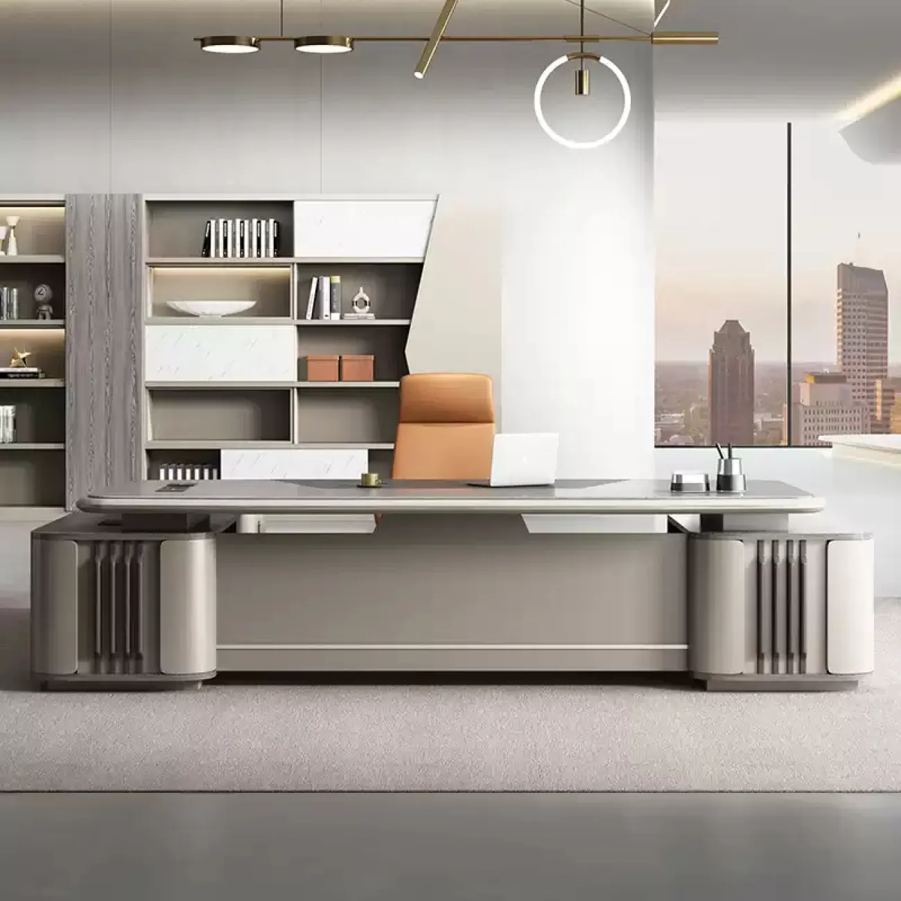 Премиальный стол руководителя Baishengfeng в разной комплектации OS39862-32 Премиальный стол руководителя Baishengfeng в разной комплектации OS39862-32