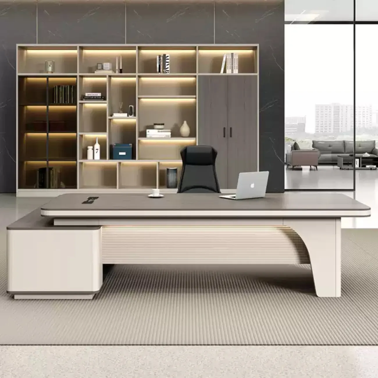 Премиальный стол руководителя Baishengfeng в разной комплектации OS39863-32