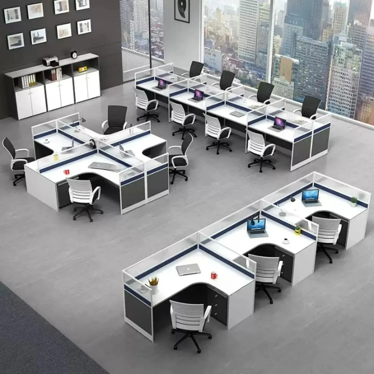 Практичный офисный стол Baishengfeng в разных вариантах OS39866-32 Практичный офисный стол Baishengfeng в разных вариантах OS39866-32