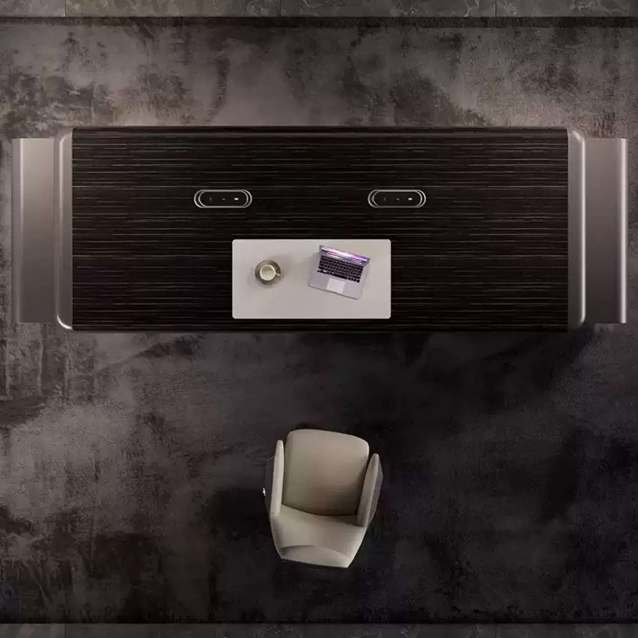 Премиальный стол руководителя Baishengfeng с подсветкой OS39867-32