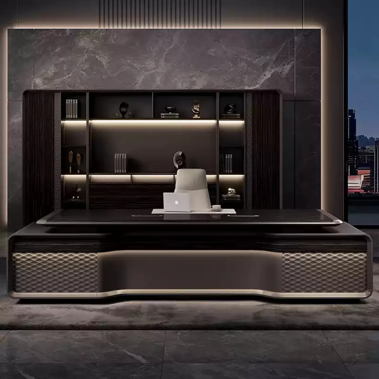 Роскошный офисный шкаф Baishengfeng с подсветкой SH39868-32 Роскошный офисный шкаф Baishengfeng с подсветкой SH39868-32