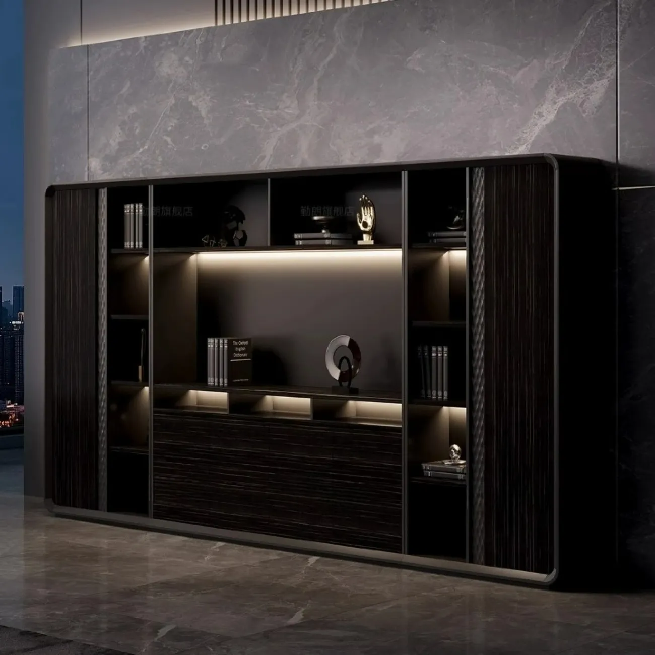 Премиальный стол для конференций 4,5 м Baishengfeng в разной комплектации OS39874-32