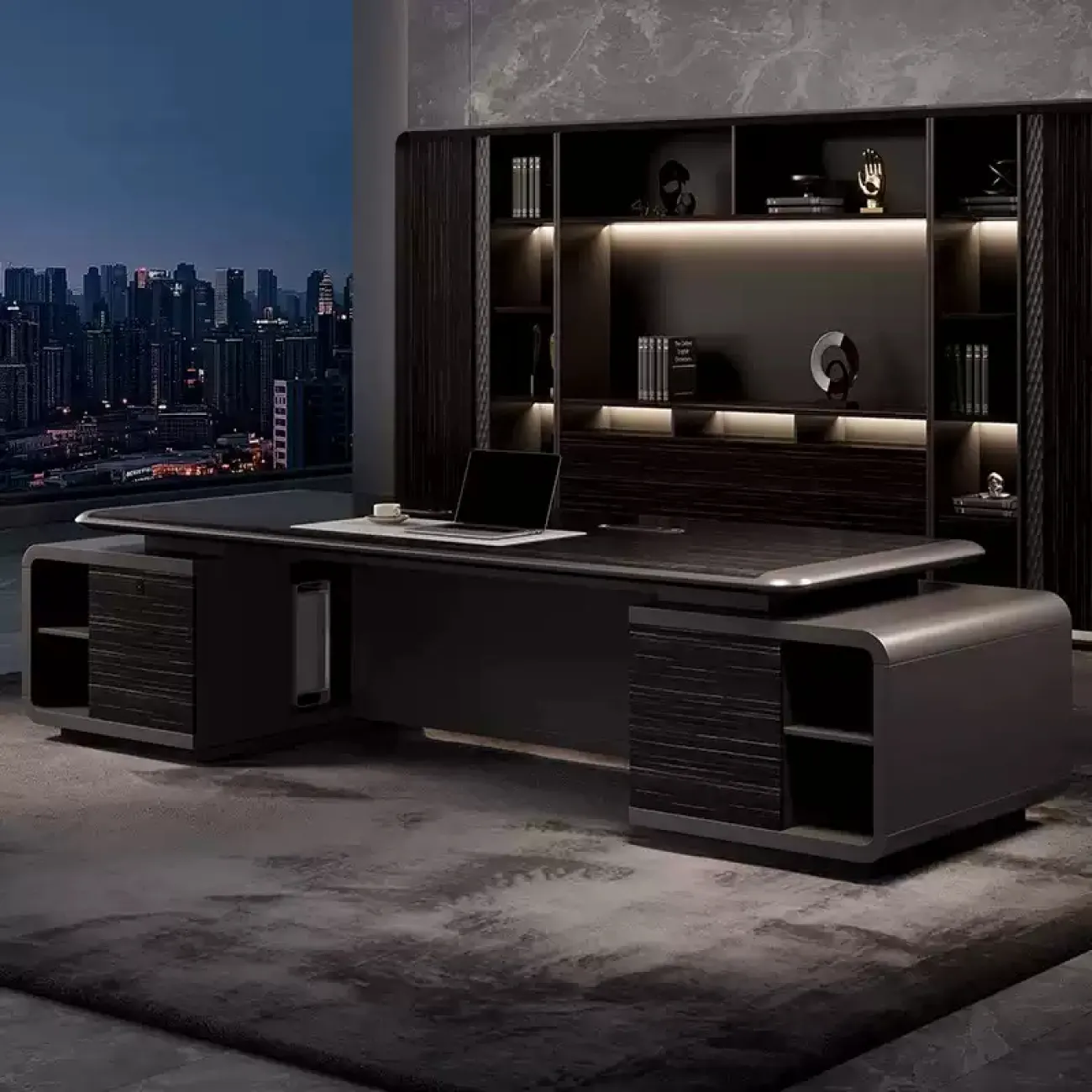 Роскошный офисный шкаф Baishengfeng с подсветкой SH39868-32 Роскошный офисный шкаф Baishengfeng с подсветкой SH39868-32