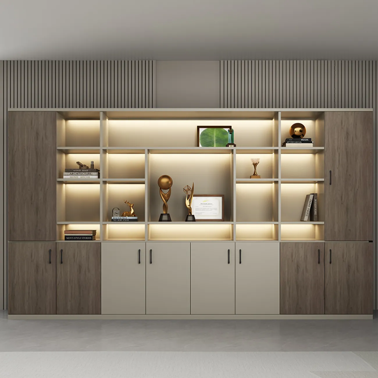 Роскошный стол руководителя 2 м Baishengfeng с подсветкой OS39879-32