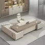 Роскошный стол руководителя 2,6 м Baishengfeng с подсветкой OS39882-32