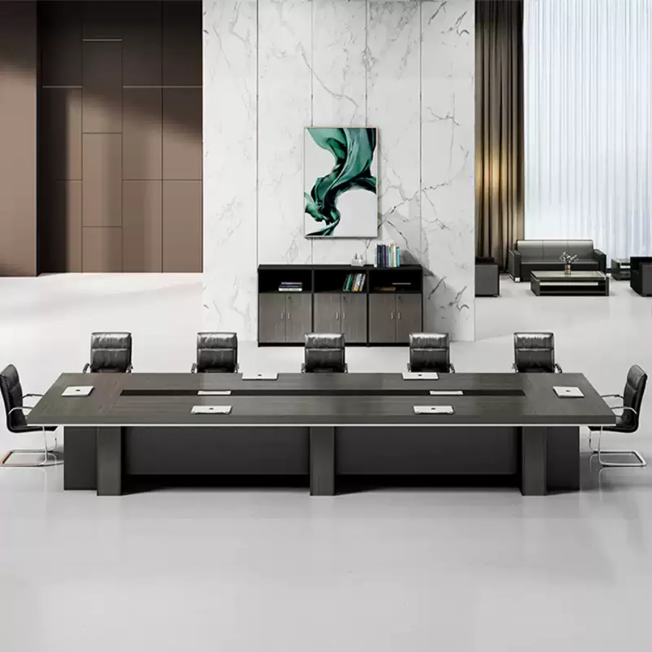 Роскошный стол для переговоров 6 м Baishengfeng из сосны OS39896-32