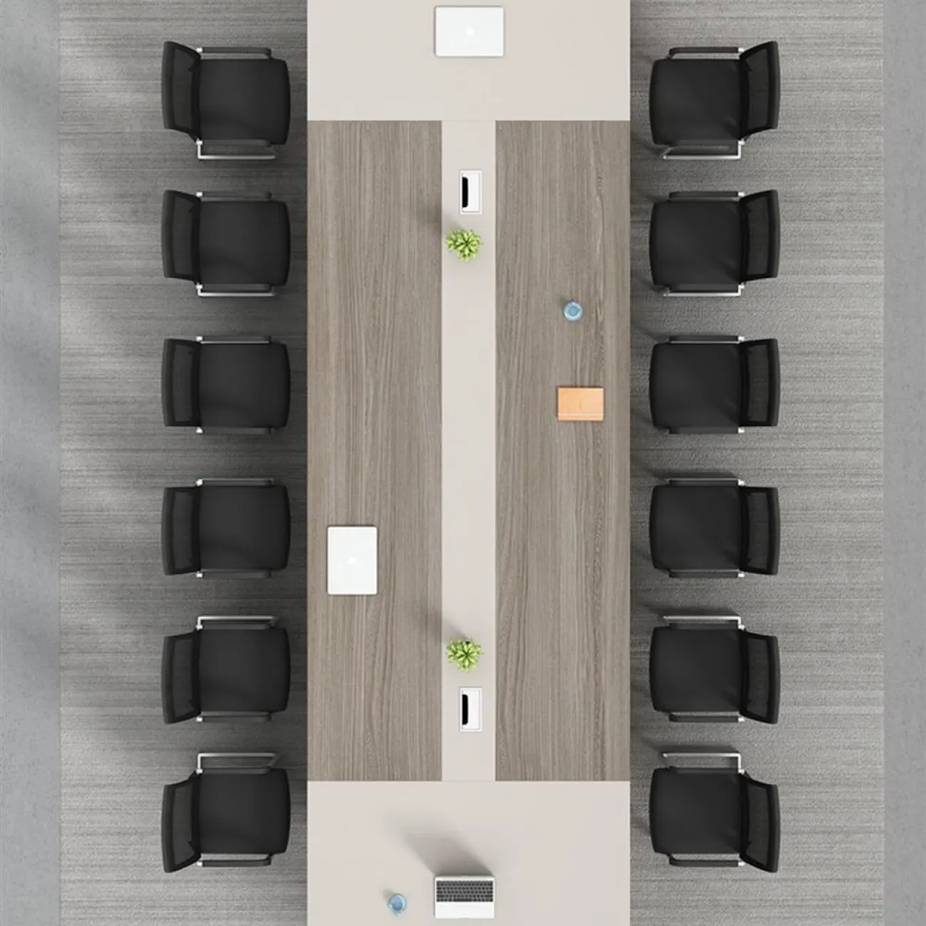 Роскошный стол для переговоров Baishengfeng из сосны OS39898-32