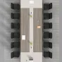 Роскошный стол для переговоров Baishengfeng из сосны OS39898-32