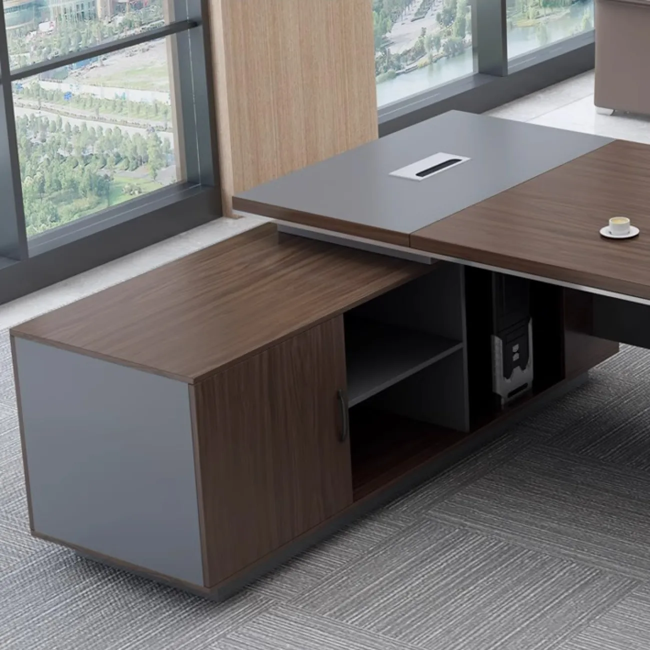 Роскошный стол руководителя Baishengfeng из ДСП OS39899-32 Роскошный стол руководителя Baishengfeng из ДСП OS39899-32