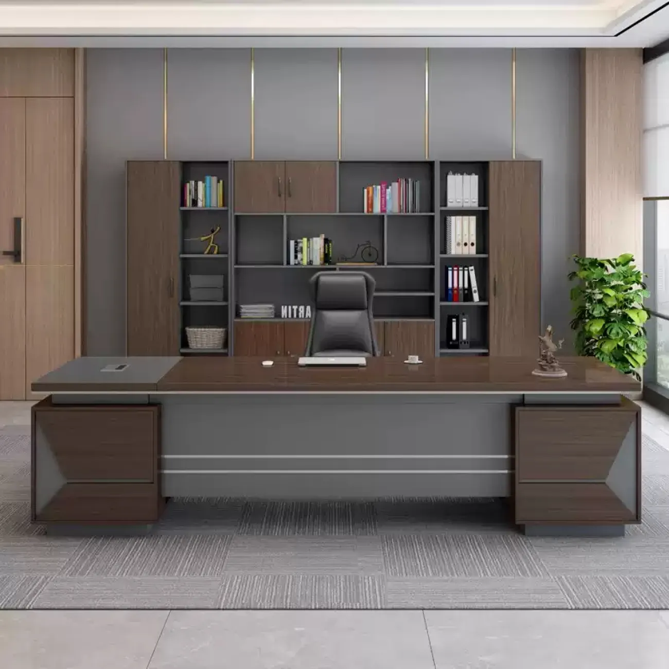 Роскошный стол руководителя Baishengfeng из ДСП OS39899-32 Роскошный стол руководителя Baishengfeng из ДСП OS39899-32