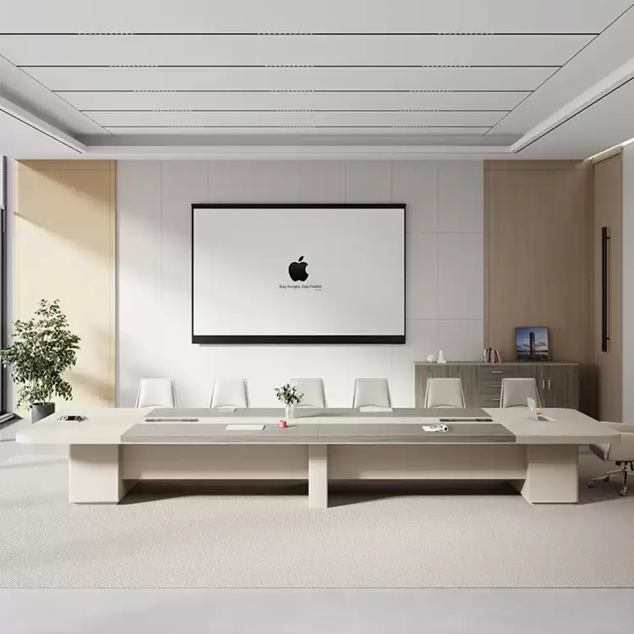 Премиальный стол для конференций Baishengfeng со стульями OS39904-32