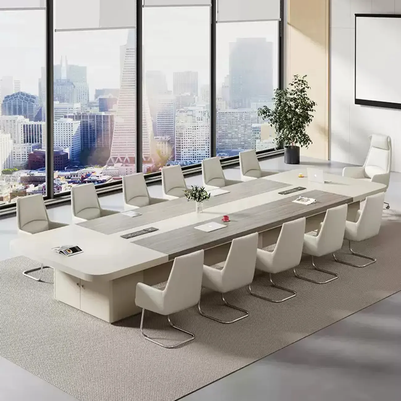 Премиальный стол для конференций Baishengfeng со стульями OS39904-32