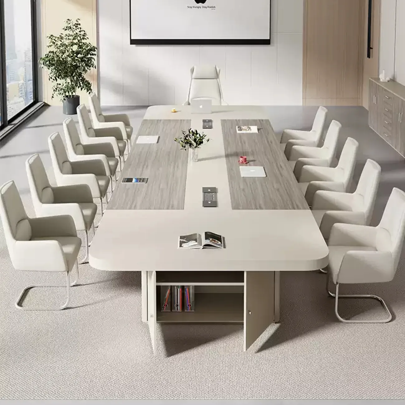 Премиальный стол для конференций Baishengfeng со стульями OS39904-32