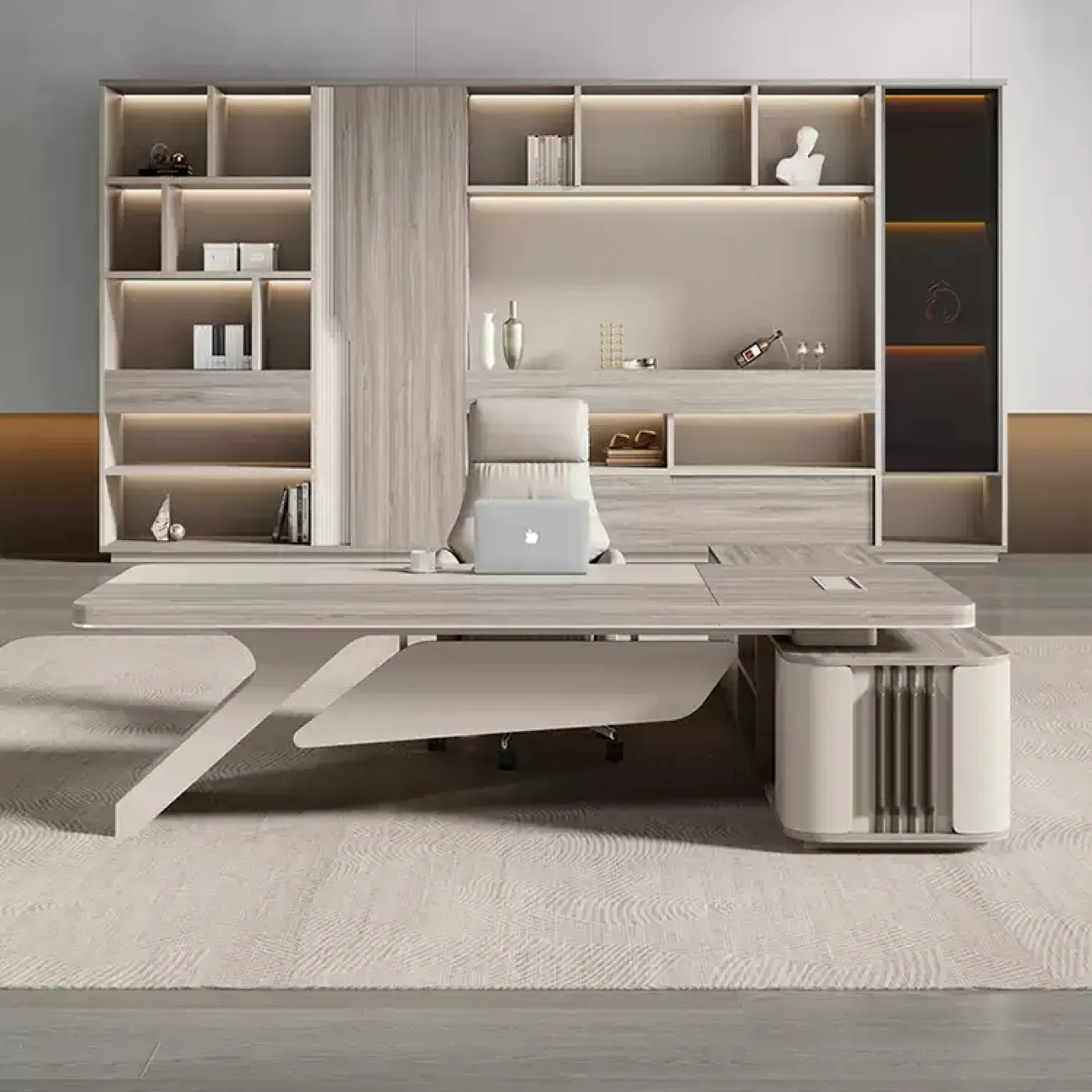 Роскошный стол руководителя Baishengfeng из ДСП OS39905-32 Роскошный стол руководителя Baishengfeng из ДСП OS39905-32