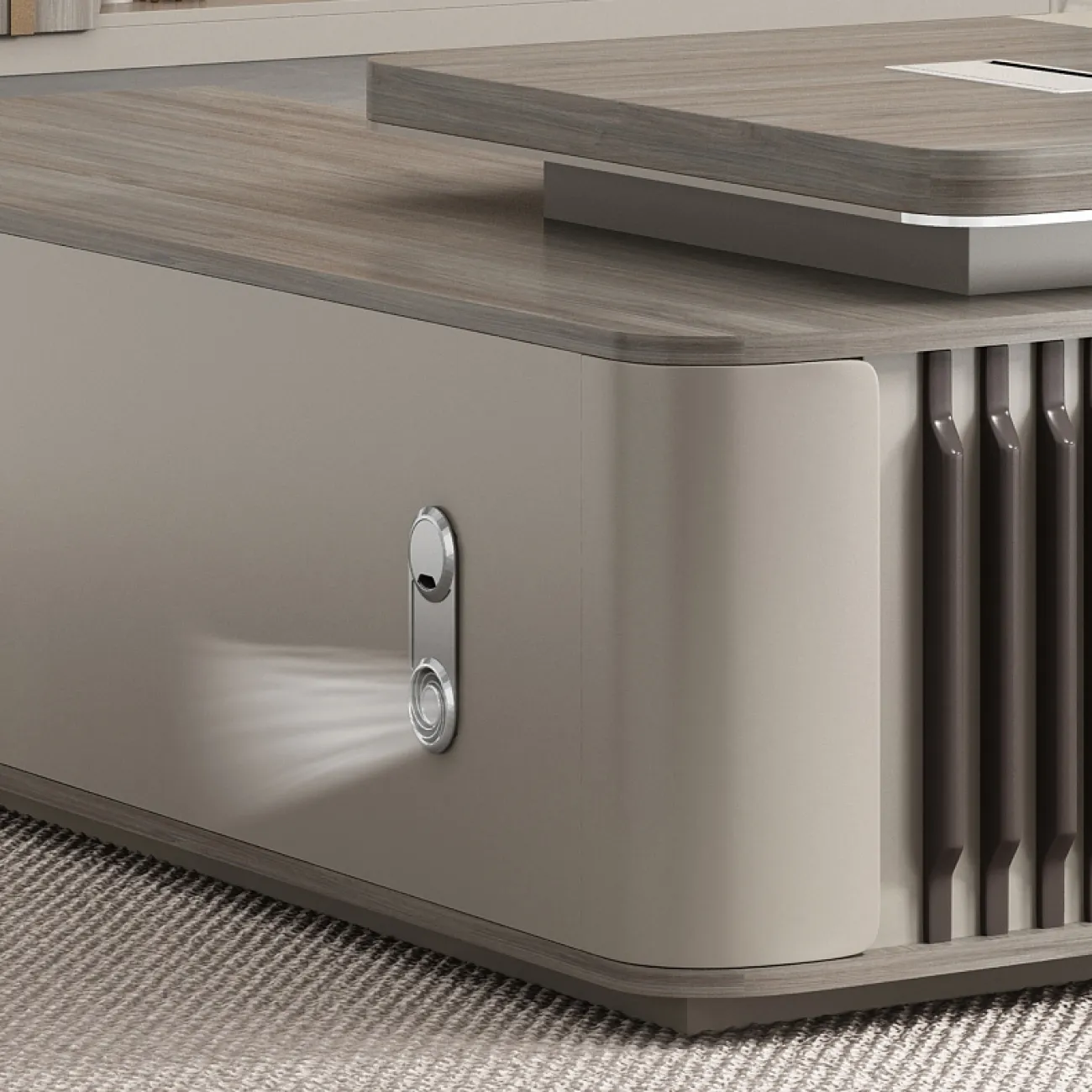 Роскошный стол руководителя Baishengfeng из ДСП OS39906-32 Роскошный стол руководителя Baishengfeng из ДСП OS39906-32