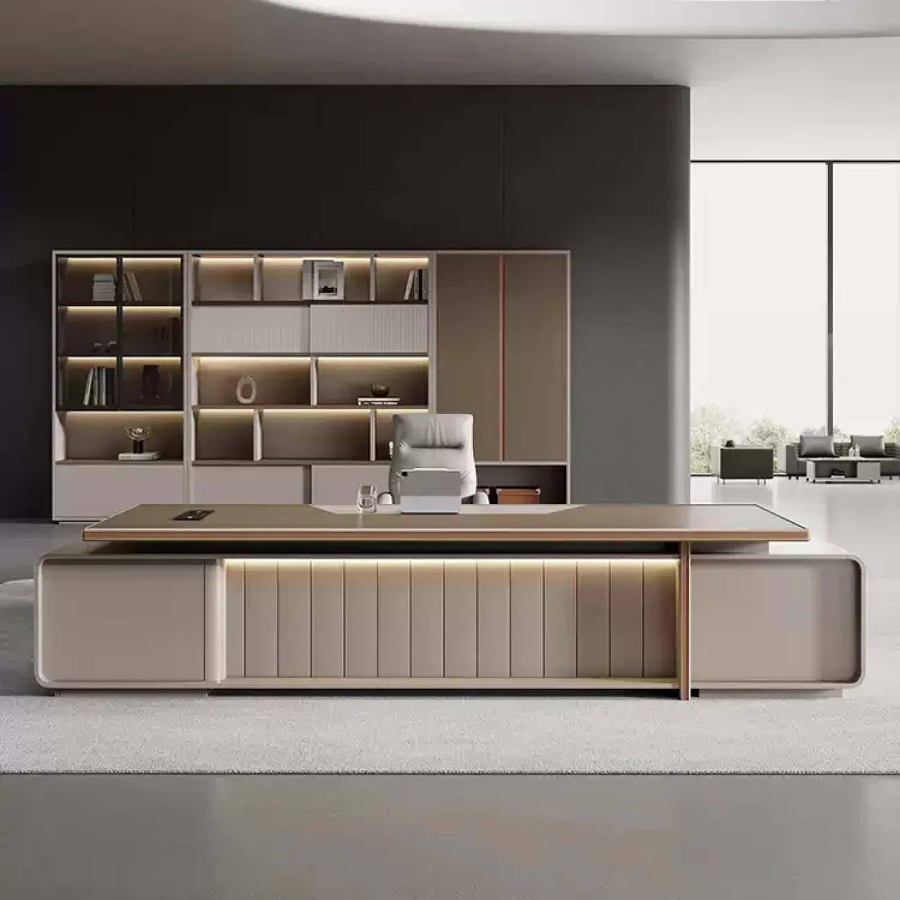 Роскошный стол руководителя Baishengfeng из ДСП OS39907-32