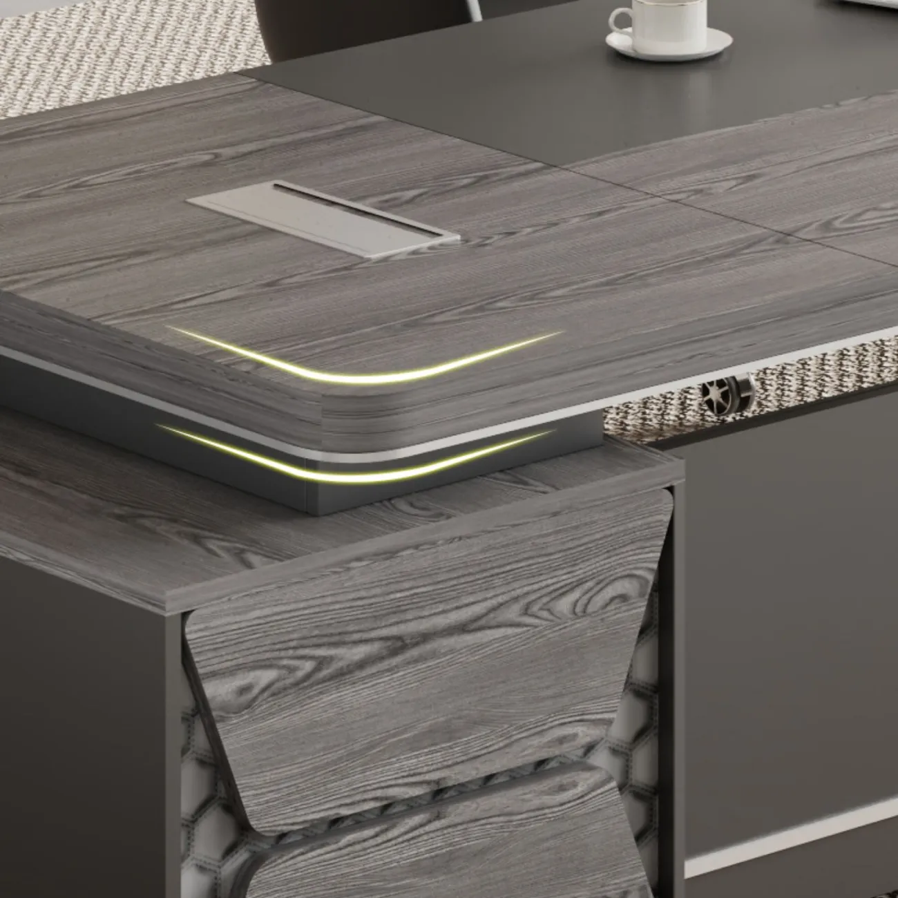 Роскошный стол руководителя Baishengfeng из ДСП OS39908-32 Роскошный стол руководителя Baishengfeng из ДСП OS39908-32