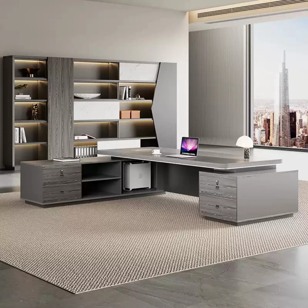 Роскошный стол руководителя Baishengfeng из ДСП OS39908-32 Роскошный стол руководителя Baishengfeng из ДСП OS39908-32