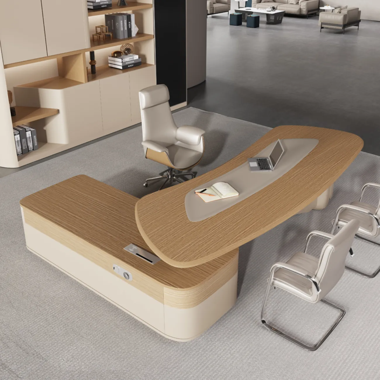 Роскошный стол руководителя Baishengfeng из ДСП OS39909-32