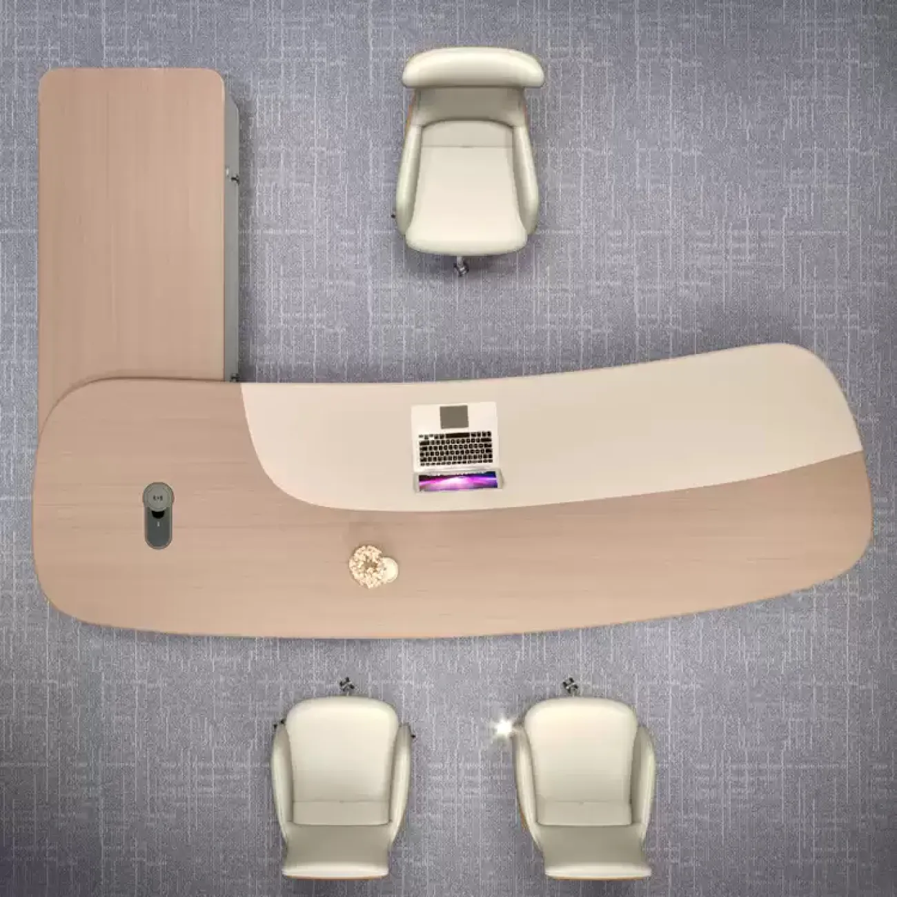 Качественный стол руководителя Baishengfeng из меламина OS39912-32