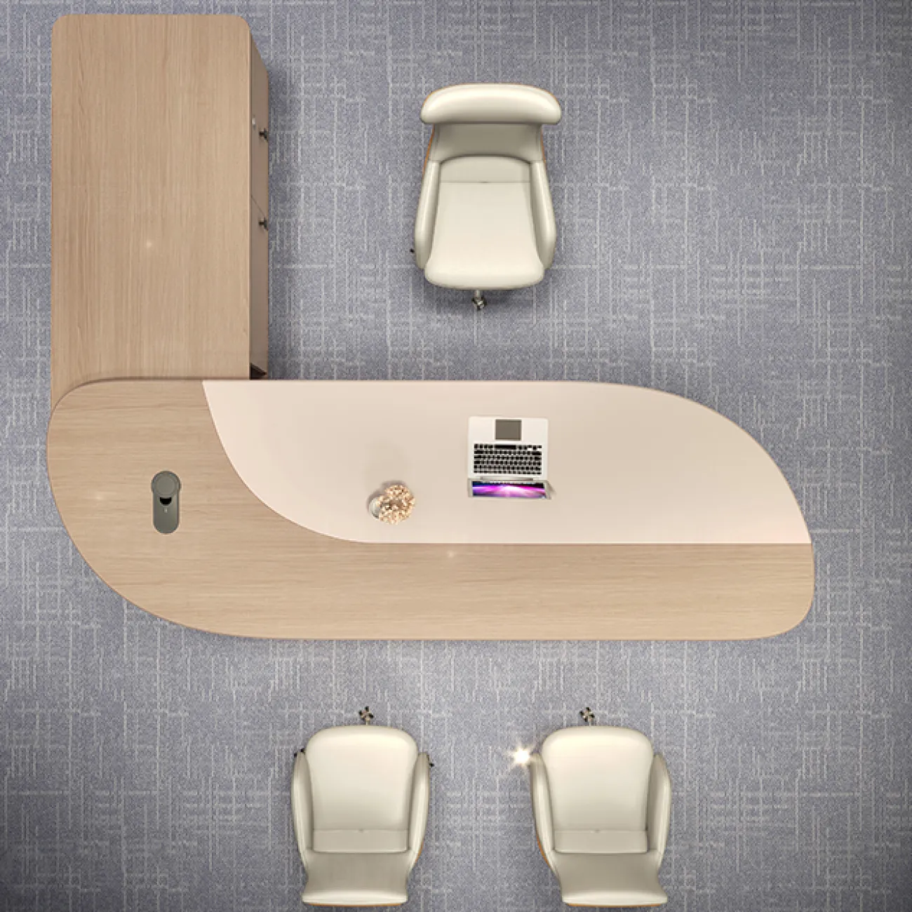 Удобный стол руководителя Baishengfeng из ДСП OS39915-32 Удобный стол руководителя Baishengfeng из ДСП OS39915-32