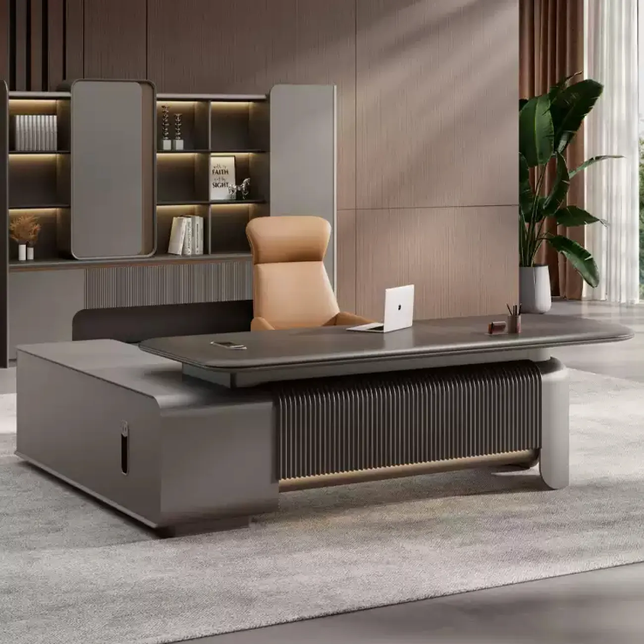 Удобный стол руководителя Baishengfeng из ДСП OS39919-32