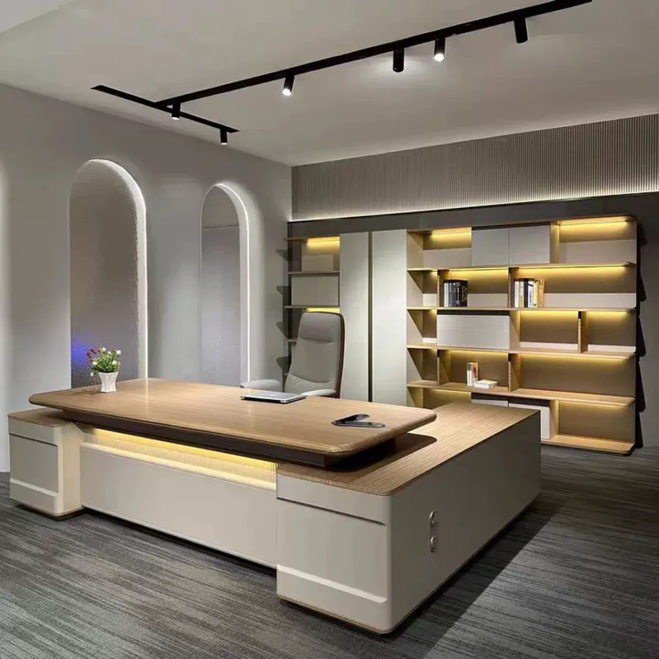 Удобный стол руководителя Baishengfeng из ДСП OS39922-32