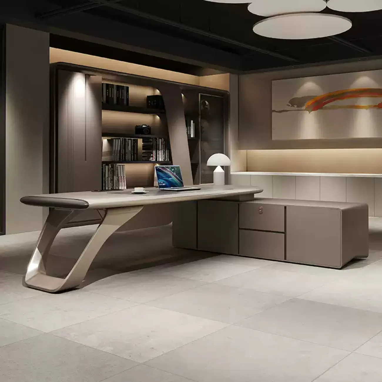 Удобный стол руководителя Baishengfeng из меламина OS39926-32