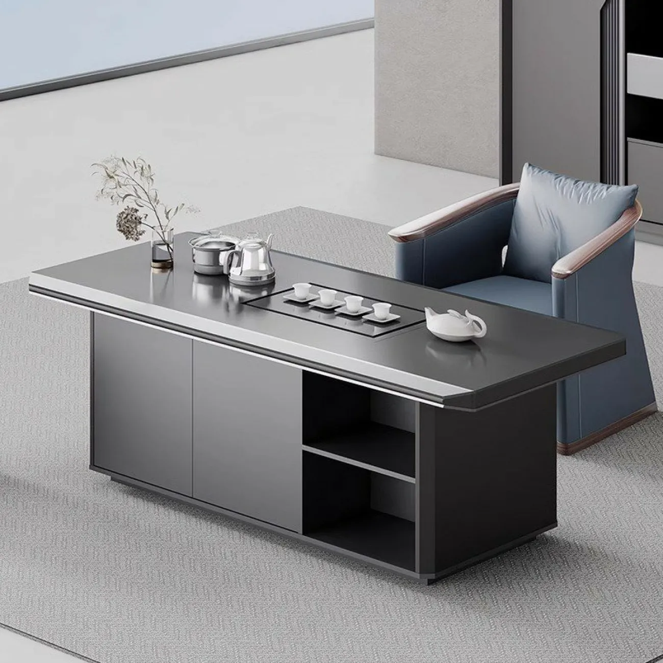 Удобный стол руководителя Baishengfeng из меламина OS39928-32