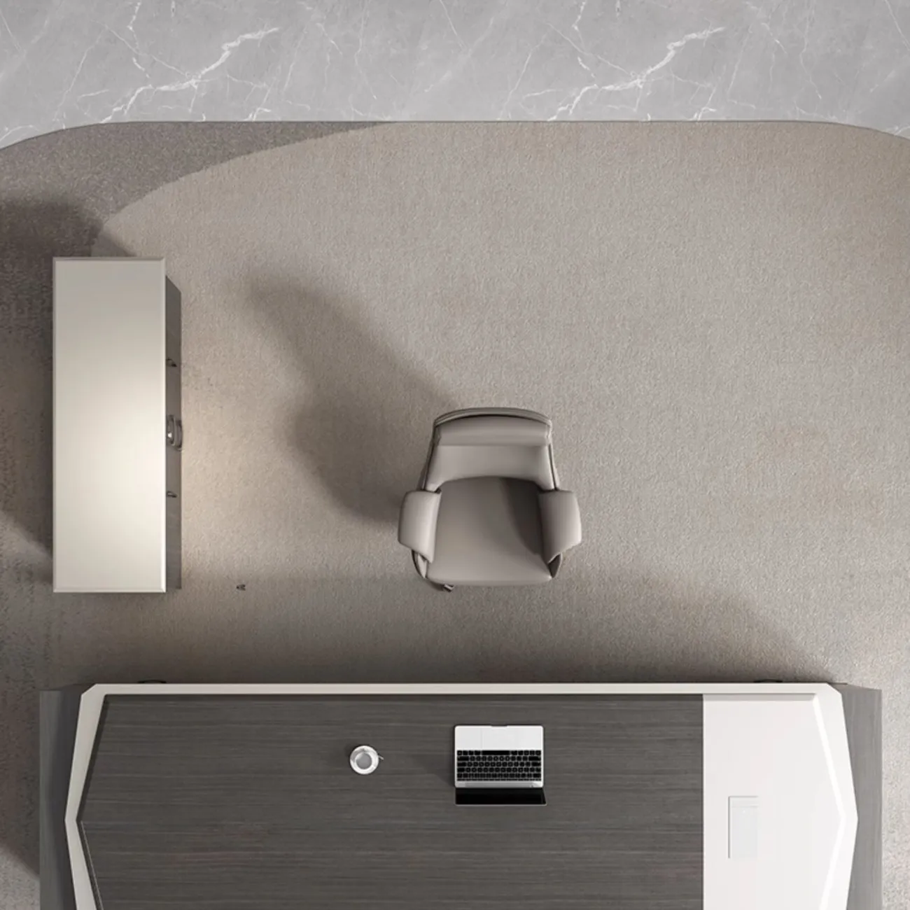 Удобный стол руководителя Baishengfeng из меламина OS39931-32 Удобный стол руководителя Baishengfeng из меламина OS39931-32