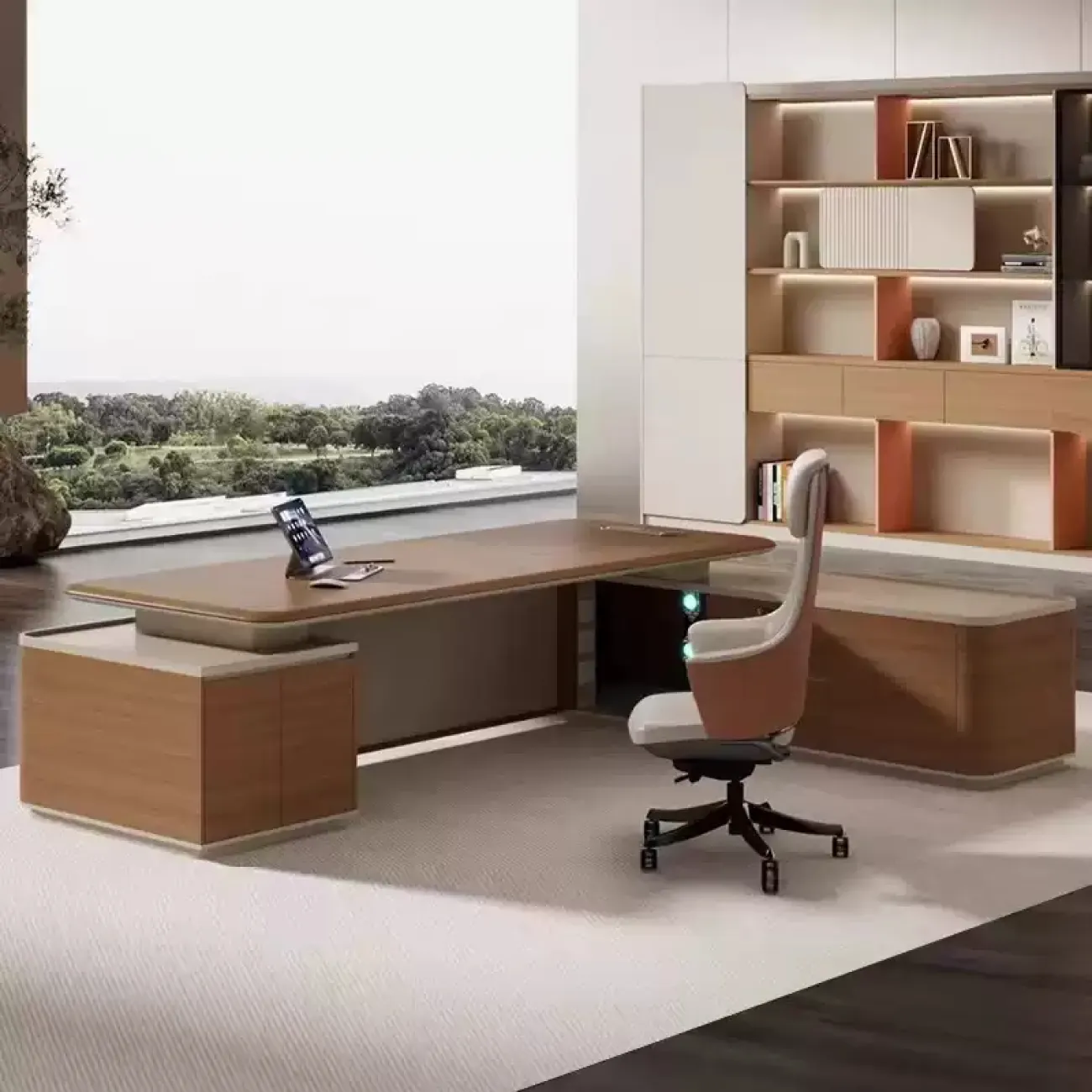 Практичный офисный шкаф Baishengfeng с подсветкой SH39951-32