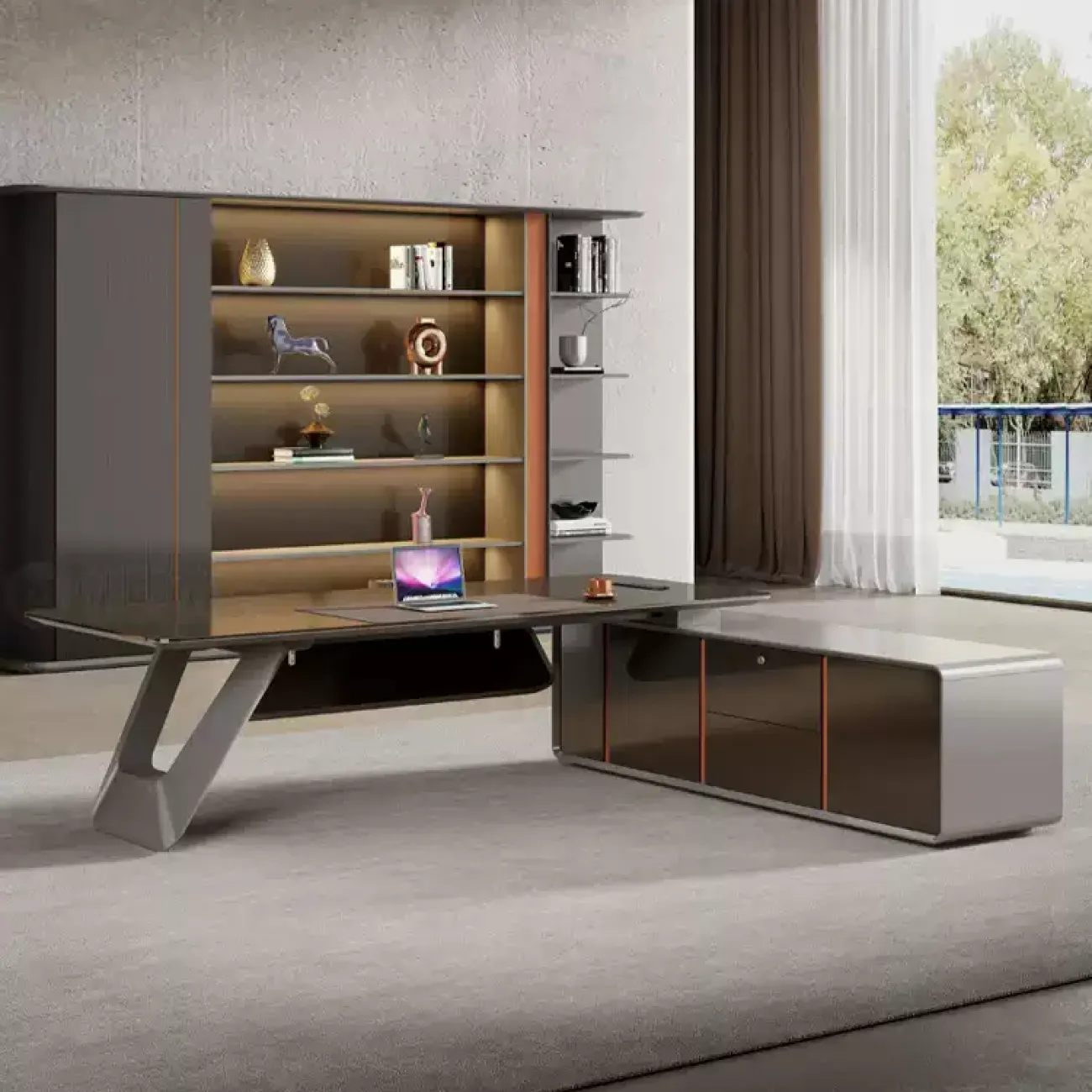 Удобный офисный шкаф Baishengfeng с подсветкой SH39952-32