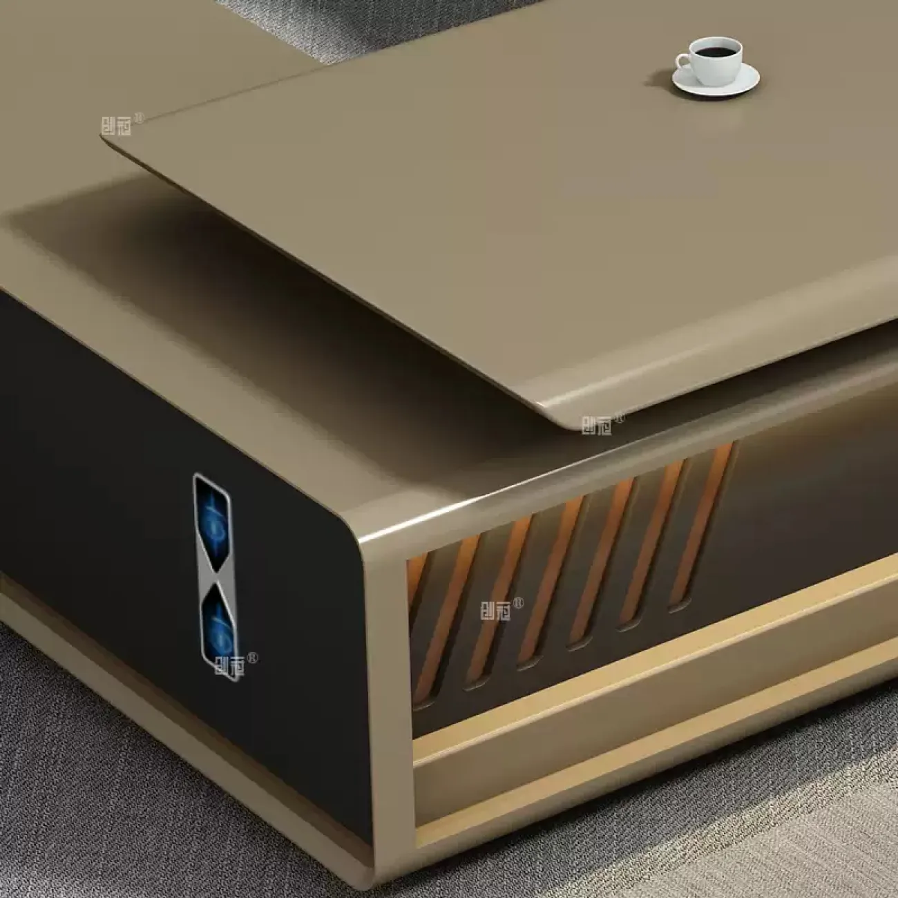 Роскошный стол руководителя Baishengfeng из меламина OS39943-32 Роскошный стол руководителя Baishengfeng из меламина OS39943-32