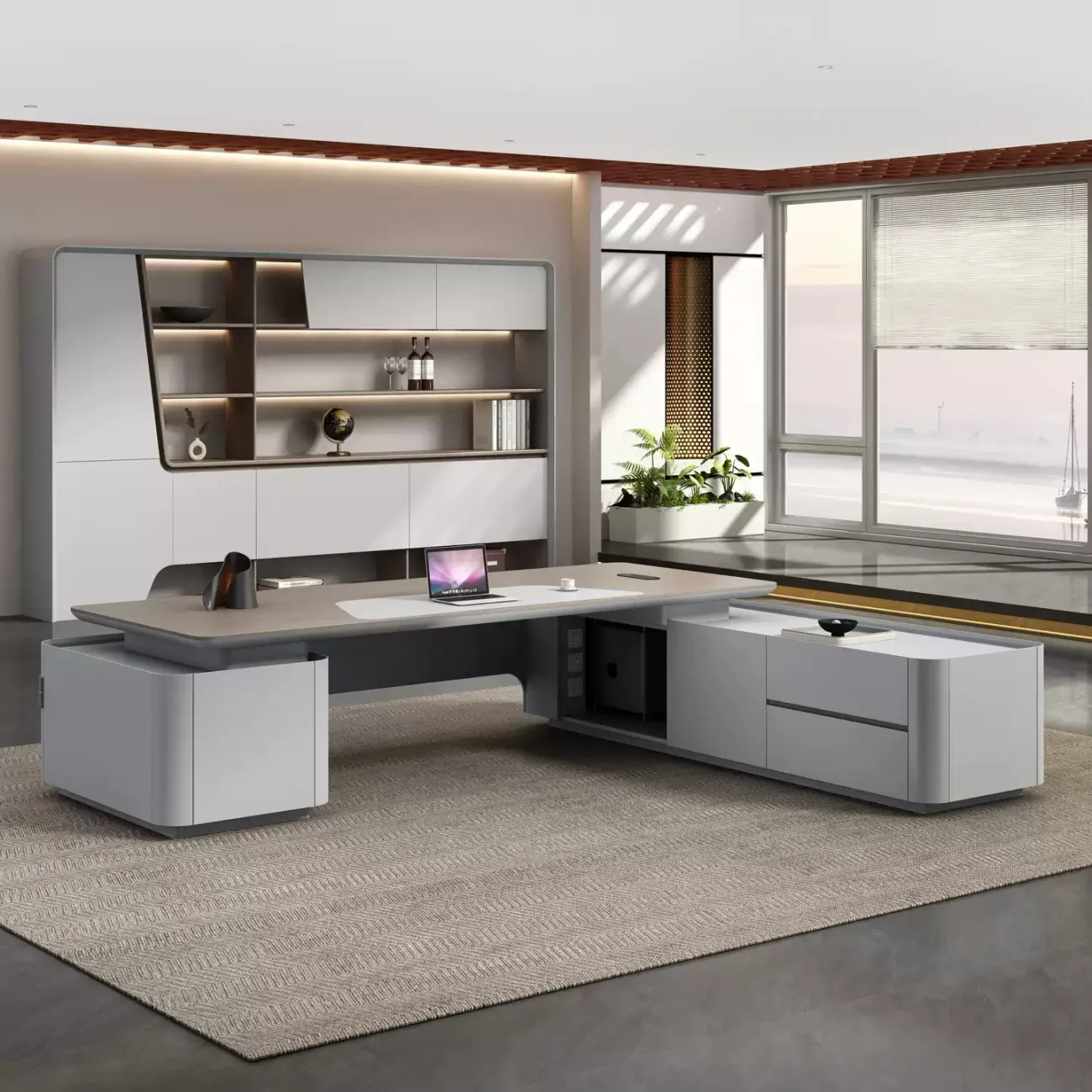 Роскошный стол руководителя Baishengfeng из меламина OS39946-32