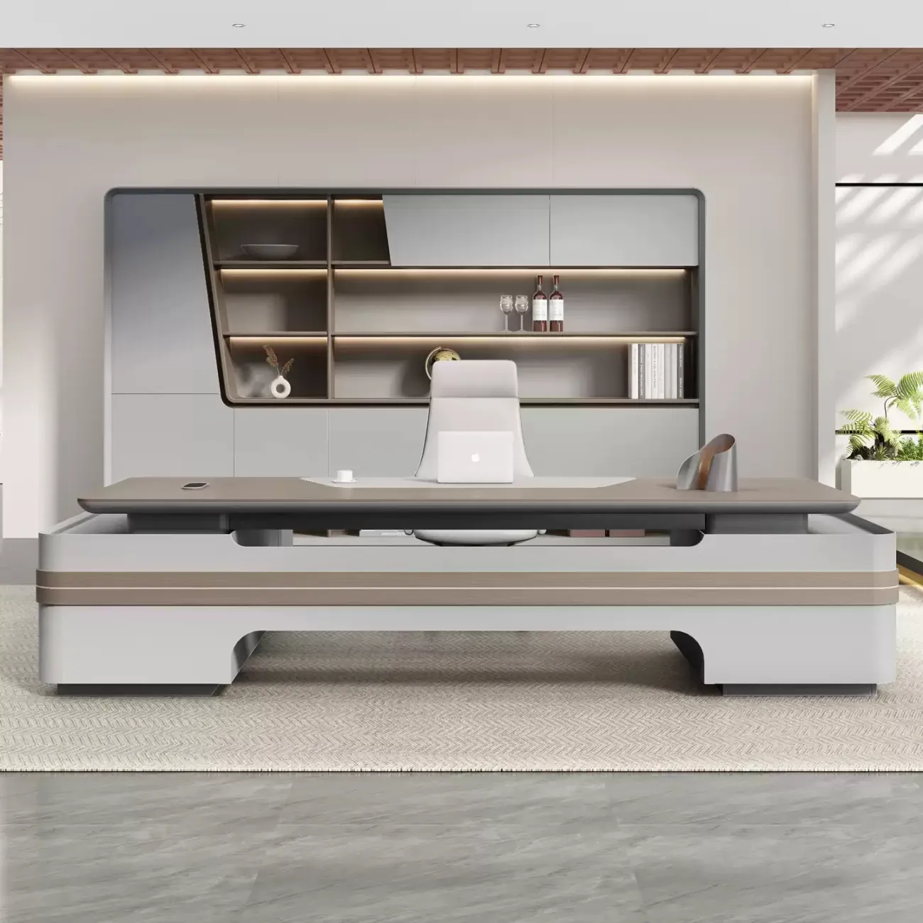 Роскошный стол руководителя Baishengfeng из меламина OS39946-32