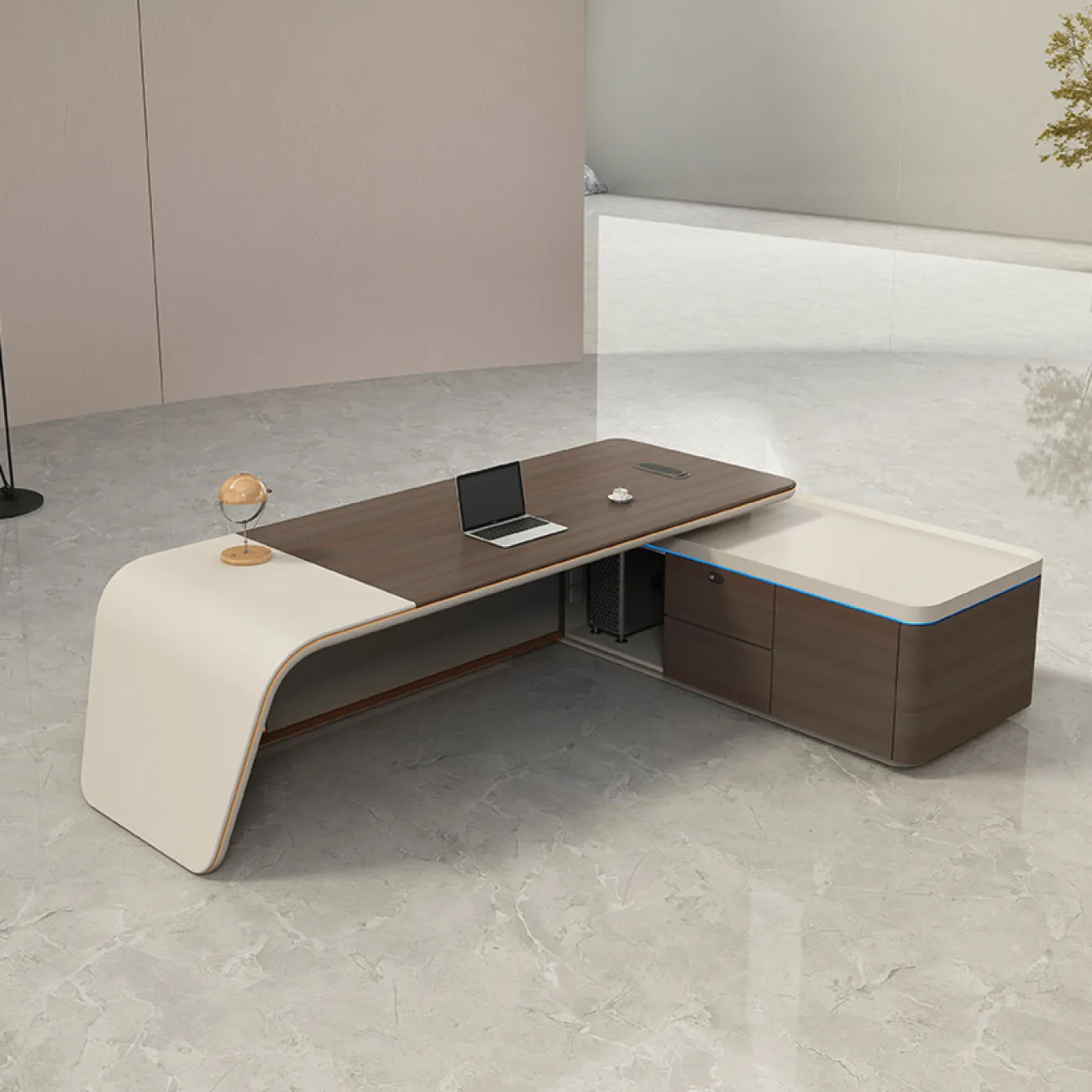 Роскошный стол руководителя Baishengfeng из меламина OS39947-32