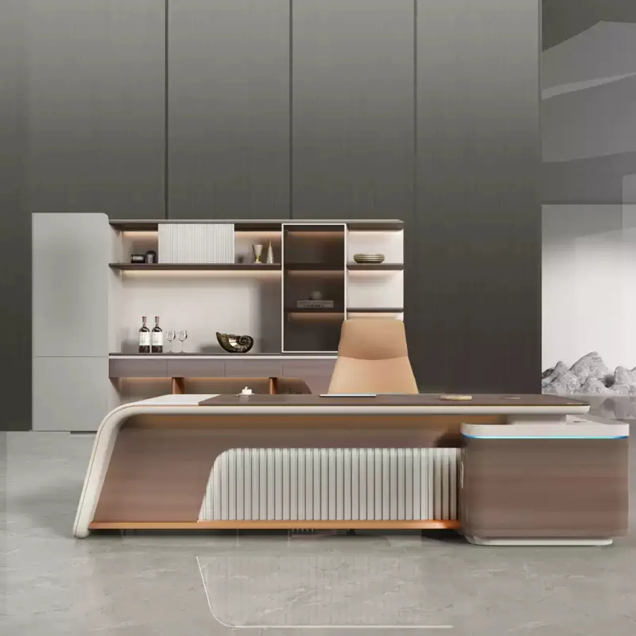 Роскошный стол руководителя Baishengfeng из меламина OS39947-32