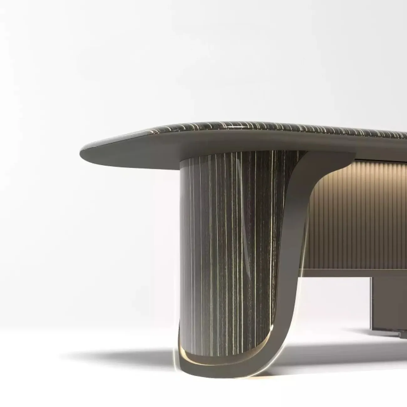 Роскошный стол руководителя Baishengfeng с подсветкой OS39954-32