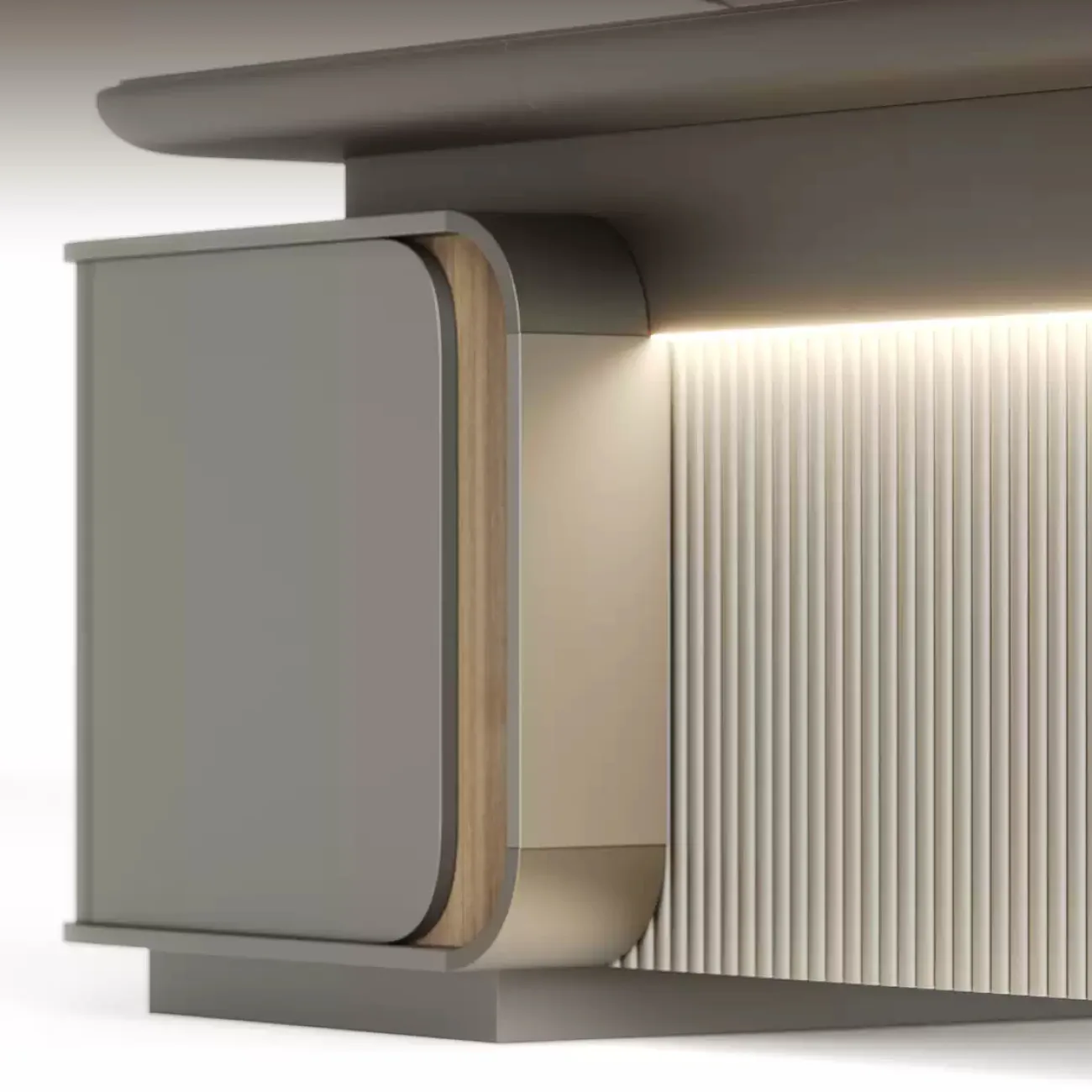 Роскошный стол руководителя Baishengfeng с подсветкой OS39957-32