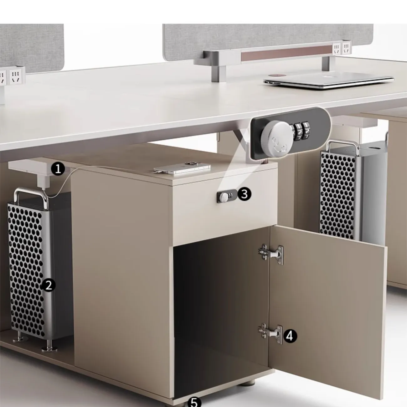 Практичный офисный стол для персонала Baishengfeng в разных вариантах OS39959-32