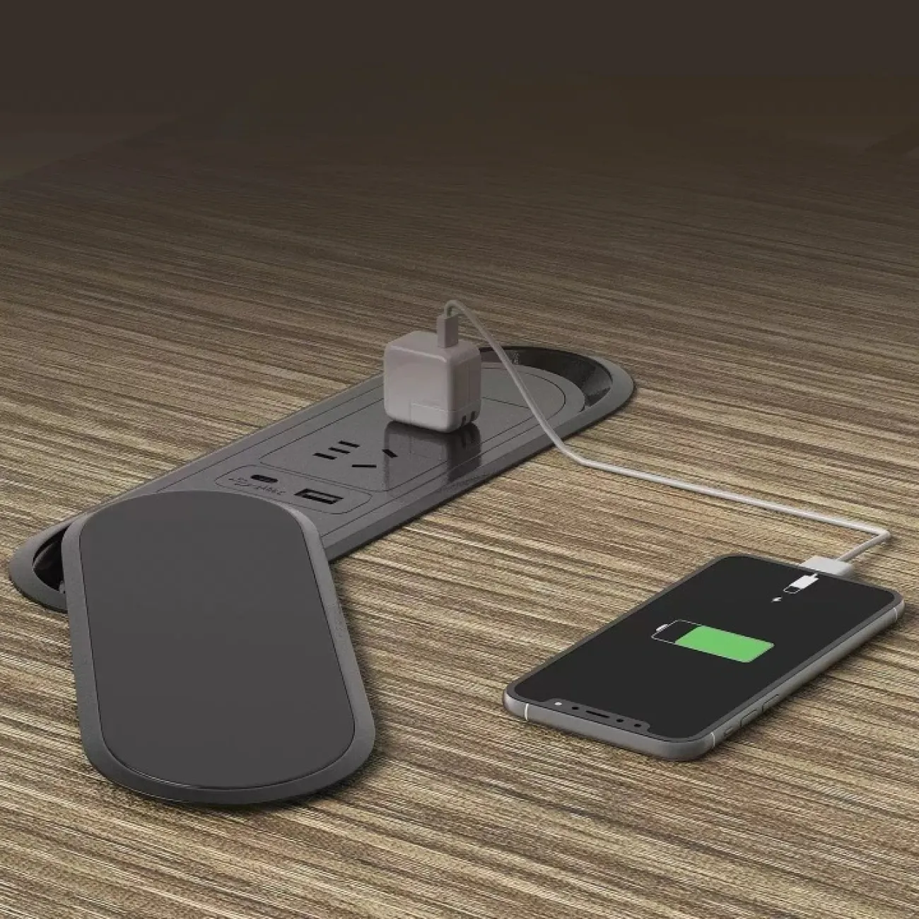 Роскошный стол руководителя Baishengfeng с подсветкой OS39963-32