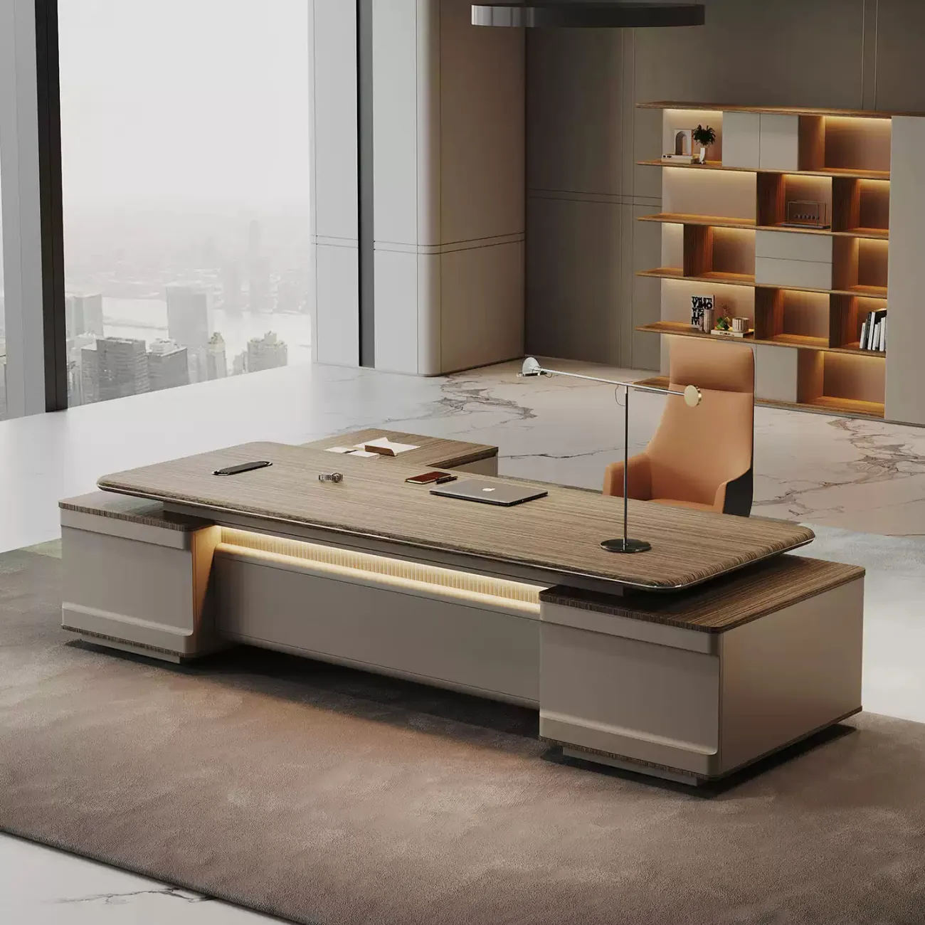 Роскошный офисный шкаф Baishengfeng с подсветкой SH39964-32