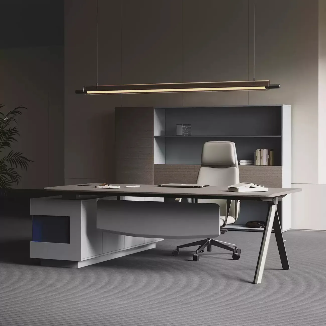 Роскошный офисный шкаф Baishengfeng из МДФ SH39966-32 Роскошный офисный шкаф Baishengfeng из МДФ SH39966-32