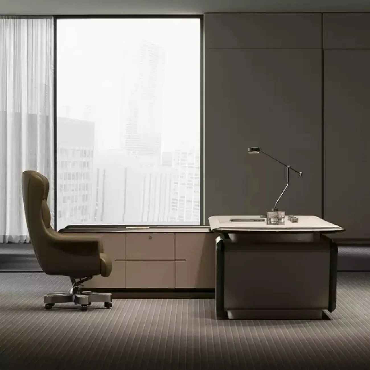 Роскошный стол руководителя Baishengfeng из ДСП OS39975-32 Роскошный стол руководителя Baishengfeng из ДСП OS39975-32