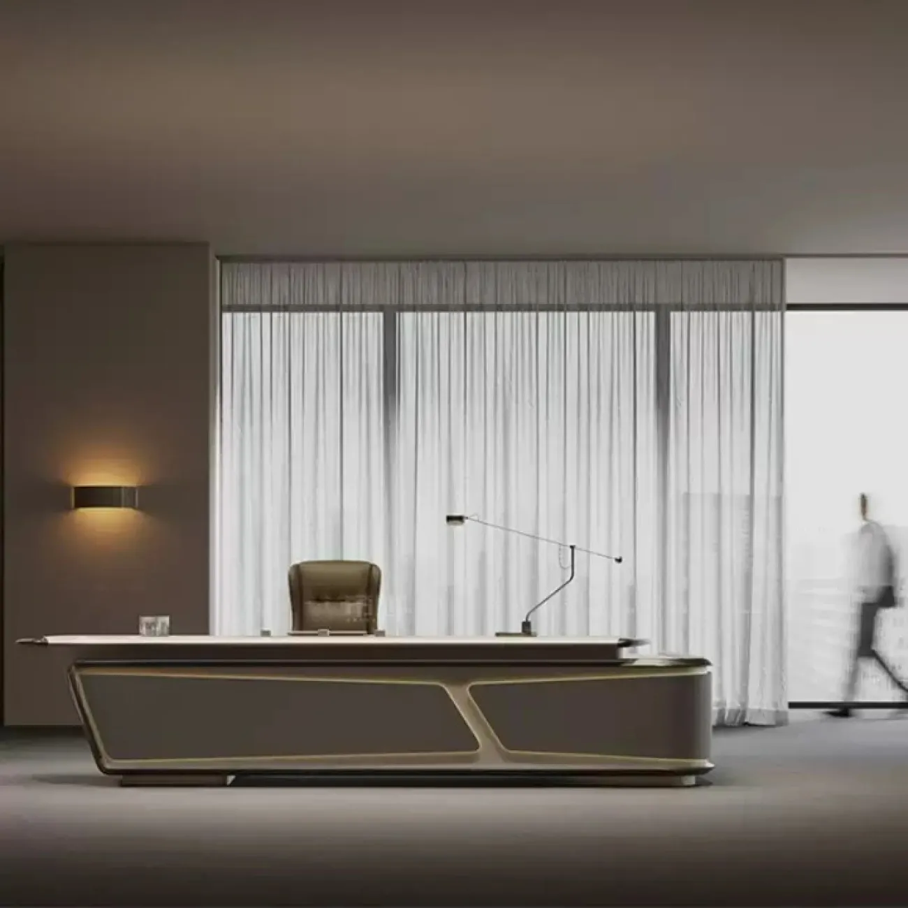 Роскошный стол руководителя Baishengfeng из ДСП OS39975-32 Роскошный стол руководителя Baishengfeng из ДСП OS39975-32