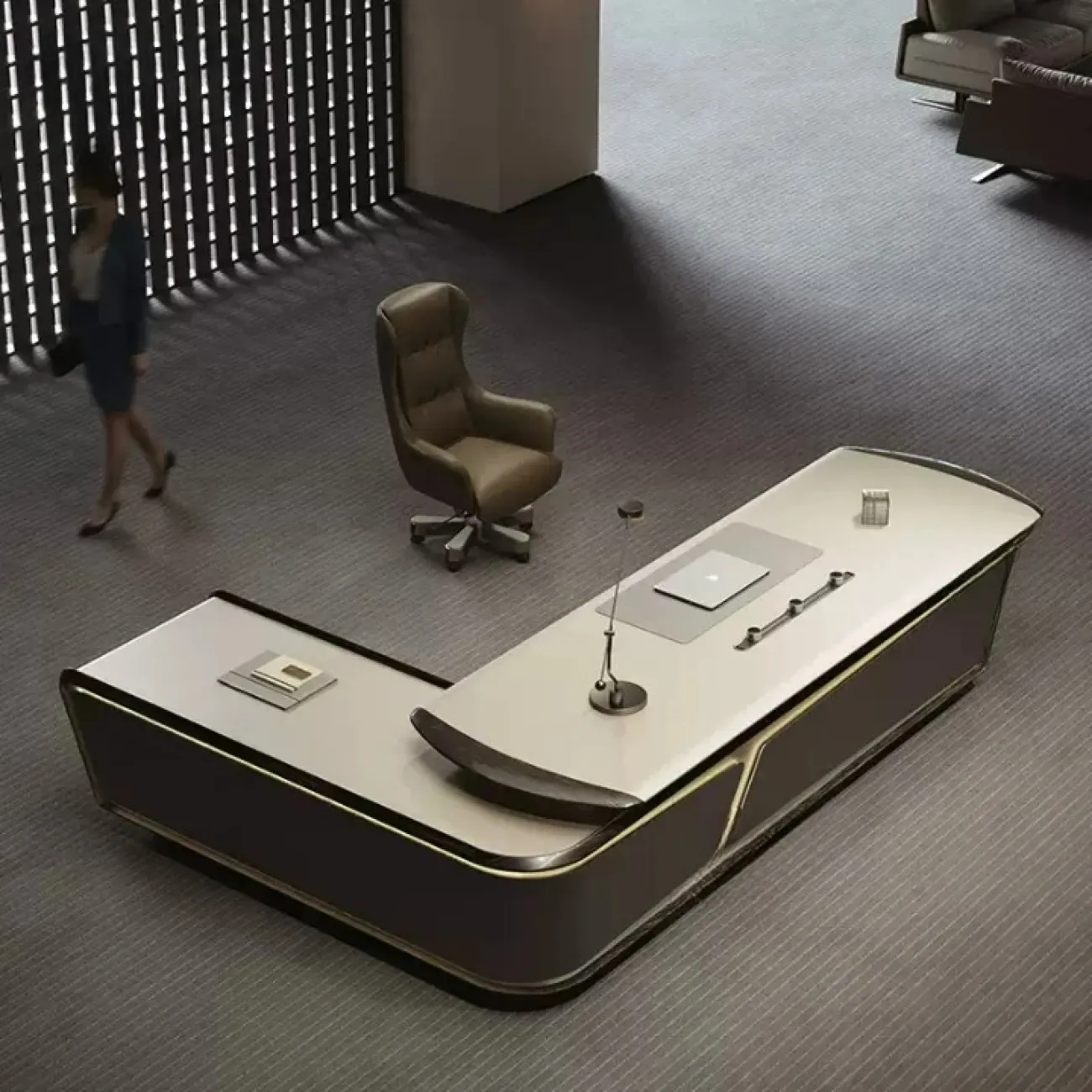 Роскошный стол руководителя Baishengfeng из ДСП OS39975-32 Роскошный стол руководителя Baishengfeng из ДСП OS39975-32