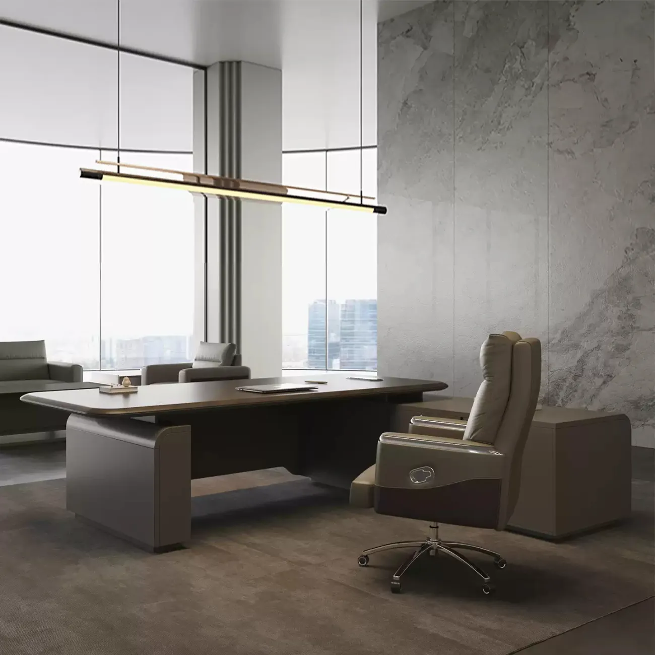 Роскошный стол руководителя Baishengfeng из ДСП OS39977-32